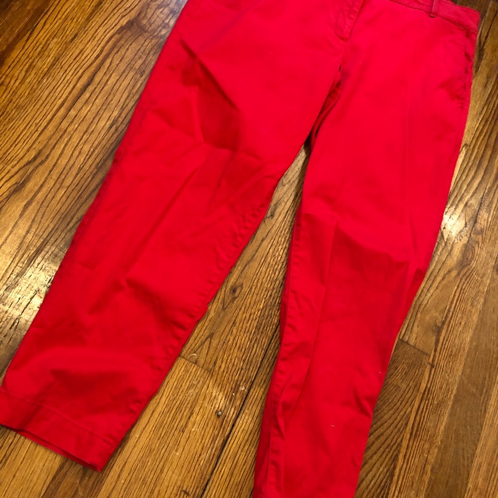 Talbots red cotton Chino pants, 12P